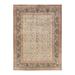 Overton Hand Knotted Wool Vintage Inspired Traditional Mogul Ivory Area Rug - 9' 2" x 12' 5"