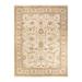 Overton Hand Knotted Wool Vintage Inspired Traditional Mogul Ivory Area Rug - 9' 2" x 12' 2"