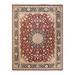 Overton Hand Knotted Wool Vintage Inspired Traditional Mogul Red Area Rug - 8' 1" x 10' 5"