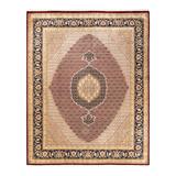 Overton Hand Knotted Wool Vintage Inspired Traditional Mogul Red Area Rug - 8' 1" x 10' 1"
