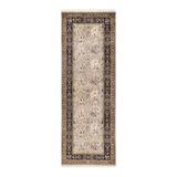Overton Hand Knotted Wool Vintage Inspired Traditional Mogul Ivory Runner Rug - 2' 7" x 7' 8"