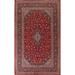 Vintage Traditional Kashan Persian Area Rug Hand-knotted Wool - 8'2" x 12'0"