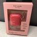 Kate Spade Accessories | Kate Spade Ny Air Pod Case Pink Embossed Logo With Key Ring Nib Msrp 35.00 | Color: Pink/Silver | Size: Os