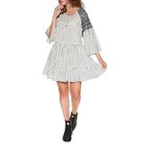 Free People Dresses | Free People Lola Embroidered Mini Dress | Color: Black/White | Size: S