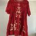 Free People Dresses | Free People Embroidered Shift Dress | Color: Red | Size: S