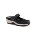 Extra Wide Width Women's Arcadia Adjustable Clog by SoftWalk in Black (Size 6 1/2 WW)