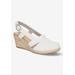 Women's Stargaze Slingback Espadrille by Easy Street in White (Size 11 M)