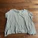 American Eagle Outfitters Tops | American Eagle Green Striped Comfy Tshirt Top | Color: Green | Size: S