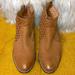 Anthropologie Shoes | Anthro Seychelles Sz 7.5 Pointed Toe Brown Ankle Booties. | Color: Brown/Tan | Size: 7.5