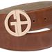 Giani Bernini Accessories | Giani Bernini Caramel Brown Leather Belt, Gold Hardware, Multiple Sizes, Nwt! | Color: Brown/Gold | Size: Various