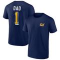 Men's Fanatics Branded Navy Cal Bears Father's Day #1 Dad T-Shirt