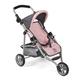 Bayer Chic 2000-Puppenbuggy Lola, Jogging-Buggy, Puppenjogger, Puppenwagen, Melange anthrazit-rosa, 612-81, 70 x 33 x 62 cm