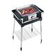 SEVERIN SENOA BOOST S Elektrogrill mit Standuntergestell, Standgrill mit schnellem Grillstart bis 500 °C, Balkon Grill mit SafeTouch-Oberfläche, Edelstahl/Schwarz, PG 8117