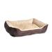 Happycare Tex Reversible Signature Bolster Polyester in Brown | 6 H x 20 W x 24 D in | Wayfair HCT-BROWN-8742