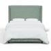 Joss & Main Tilly Upholstered Bed Metal in Green/Black | 55 H x 59 W x 80 D in | Wayfair C264BD69CC3B4BCC935CACE4E7CE522C