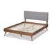 George Oliver Dyri Tufted Low Profile Platform Bed Wood & /Upholstered/Linen in Gray | 58.3 H x 57 W x 79 D in | Wayfair
