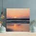 Rosecliff Heights Sea Waves Crashing On Shore During Sunset 7 - 1 Piece Square Graphic Art Print On Wrapped Canvas in Orange | Wayfair