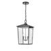 Trent Austin Design® Messerly 3 Light 11" Wide Outdoor Taper Candle Pendant Glass/Metal/Steel in Brown | 19.75 H x 11 W x 11 D in | Wayfair