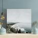 Highland Dunes Aerial View Of Sea - 1 Piece Square Graphic Art Print On Wrapped Canvas in Gray/White | 12 H x 12 W x 2 D in | Wayfair