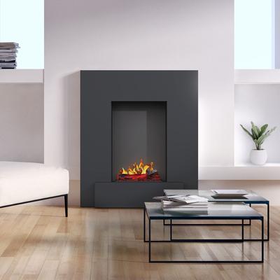 Noble Flame SANTO 950 FS [Opti-myst LED Elektrokamin]: Schwarz - Schwarz, spiegelnd