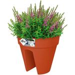 Bac à fleurs Jardinière en plastique pour jardin balcon maison Pot de fleurs rond 7.5 l