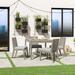 Homestyles Sustain 5-Piece Gray Wood Outdoor Dining Set - 40" x 40" x 30"