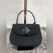 Gucci Bags | Gucci Felt/Leather Kelly Type Handbag | Color: Black | Size: 8.5”X 5.5”