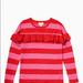 Kate Spade Shirts & Tops | Kate Spade New York Ruffle-Trim Metallic Stripe | Color: Pink/Red | Size: 12g