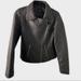 Jessica Simpson Jackets & Coats | Jessica Simpson Black Faux Leather Zip Up Moto Jacket Size Medium | Color: Black | Size: M