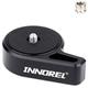 Top Speed Quick Release Plate-INNOREL TS9 Quick Release Camera Baseplate With 1/4"-3/8" Screw only 120g,for Tripod Head DSLR Stabilizer Slider Jib