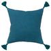 Langley Street® Huckstep Poly Filled Throw Pillow Polyester/Polyfill/Cotton in Green/Blue | 20 H x 20 W x 6.25 D in | Wayfair