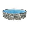 Bestway - Piscina fuori terra 56883 rotonda Power Steel cm 610 x 132 Power Steel