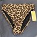 Michael Kors Swim | Michael Kors Leopard Print High Waisted Bikini Bottom | Color: Black/Brown | Size: Xs