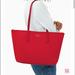 Kate Spade Bags | 24. Kate Spade Large Kitt Tote In Dark Water | Color: Red | Size: Os