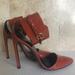 Gucci Shoes | Gucci Ursula Patent Leather Ankle Cuff Pumps Size 7.5us (37.5eu) | Color: Orange | Size: 7.5