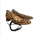 J. Crew Shoes | J Crew Calf Hair Cheetah Print Ballerinas | Color: Black | Size: 6.5