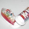 Converse Shoes | Converse All Star Rainbow Metallic Glitter Girls Kid Toddler Size 5 Sneaker Shoe | Color: Green/Purple | Size: 5bb