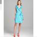 Kate Spade Dresses | Kate Spade New York Silk Turq Blue Gingham Aubrey Wrap Dress Size 4 | Color: Blue/White | Size: 4