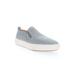 Women's Kate Leather Slip On Sneaker by Propet in Grey (Size 7 M)