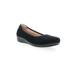 Women's Yara Leather Slip On Flat by Propet in Black Suede (Size 6 1/2 M)