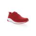 Wide Width Women's Tour Knit Sneaker by Propet in Red (Size 10 W)