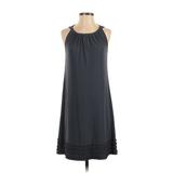 Forever 21 Casual Dress - A-Line Scoop Neck Sleeveless: Gray Print Dresses - Women's Size Small