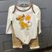 Disney Matching Sets | 6-9 Month Disney Lion King Simba Outfit | Color: Cream/White | Size: 6-9mb