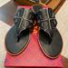 Tory Burch Shoes | Black Tory Burch Sandals. Very Good Condition, No Scratches Or Scuffs! Used 2x! | Color: Black | Size: 7