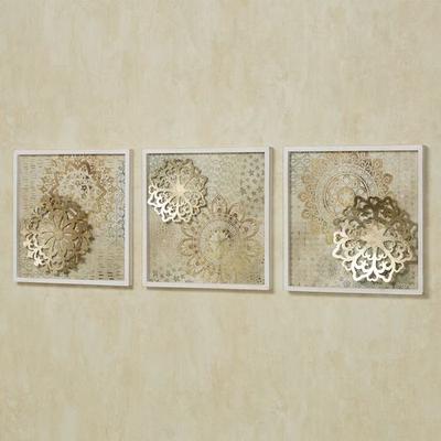 Briella Wall Plaques Gold Set of Three, Set of Thr...