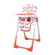 Cosatto Noodle 0+ Highchair - Compact, Height Adjustable, Foldable, Easy Clean, From birth to 15kg (Mister Fox)