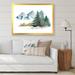East Urban Home Pine Trees in Mountain Landscape - Painting on Canvas in Green | 35.5 H x 45.5 W x 1.5 D in | Wayfair