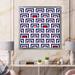 East Urban Home Blue & Red Geometric - Graphic Art on Canvas in Blue/Red/White | 30 H x 30 W x 1 D in | Wayfair 15B655B8AF4648B582E32AF6811D39CC