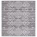 Gray/White 72 x 72 x 0.28 in Indoor Area Rug - Safavieh Kilim 300 Area Rug In Gray/Ivory Polyester | 72 H x 72 W x 0.28 D in | Wayfair KLM301F-6SQ