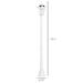 Outsunny White 1 -Light 76.5" H Solar Powered Integrated LED Lamp Post (Full) Aluminium/Metal in Gray/White | 78.75 H x 10.25 W x 8.75 D in | Wayfair